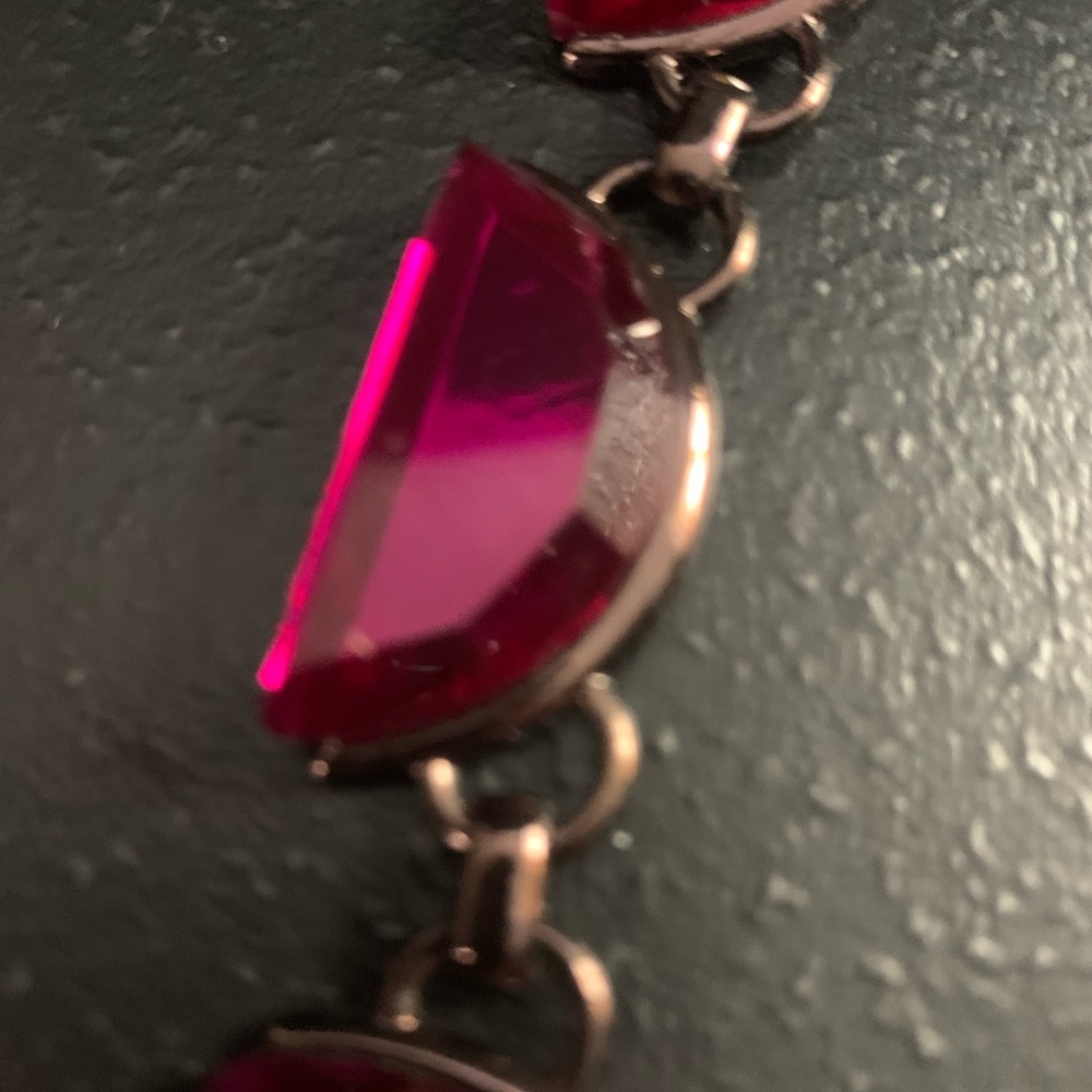 J #4 This is a plum colored new Coldwater Creek Necklace with free earrings. - Picture 4 of 9
